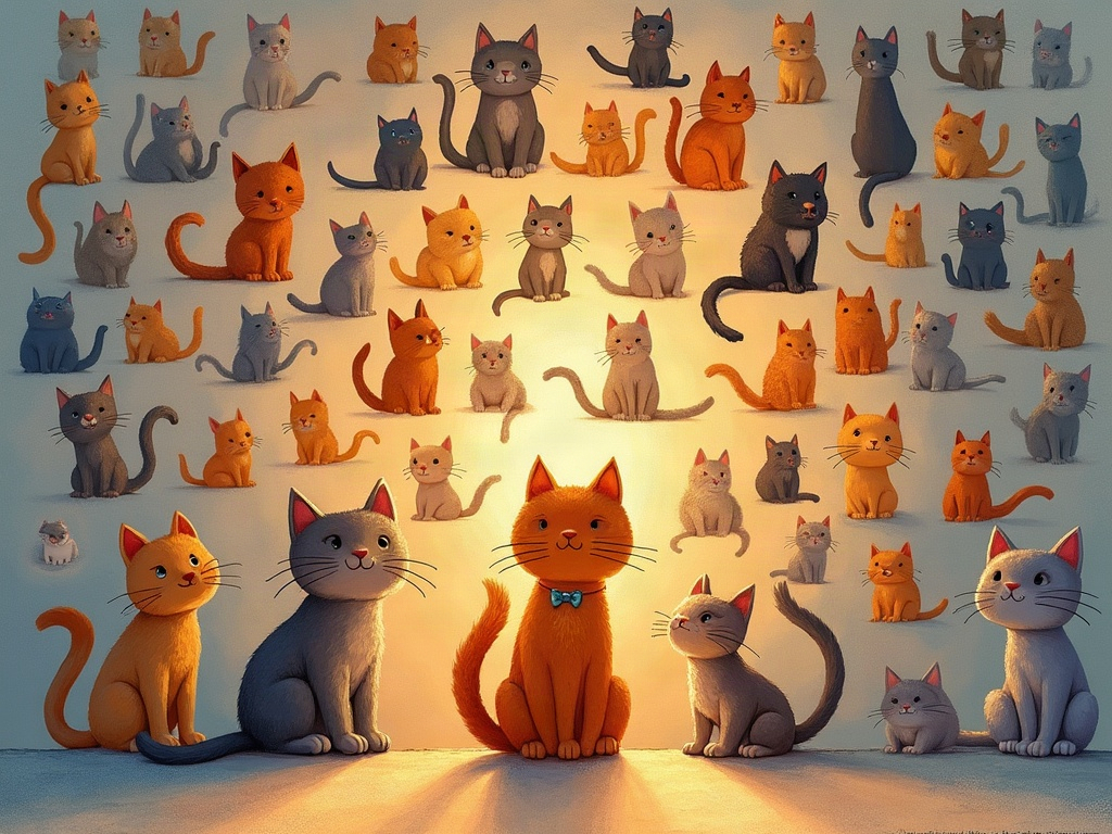 Никто не объяснял ей, что такое кот, — она смотрела на миллион котов